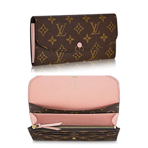 louis vuitton emily wallet|Louis Vuitton wallet pink interior.